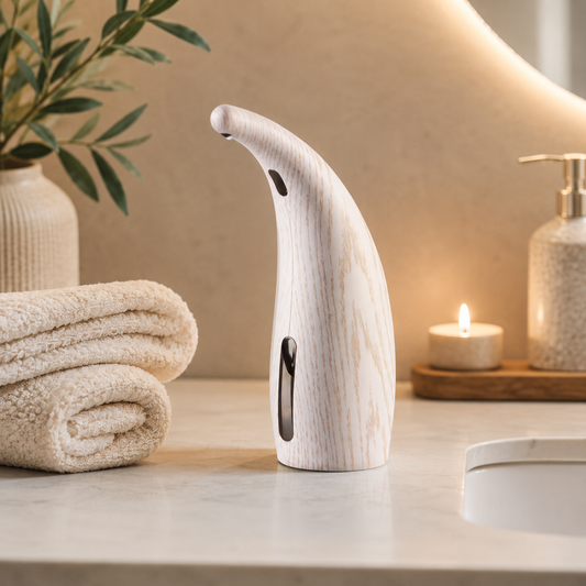 Automatische zeepdispenser - Soopz White Wood Classic